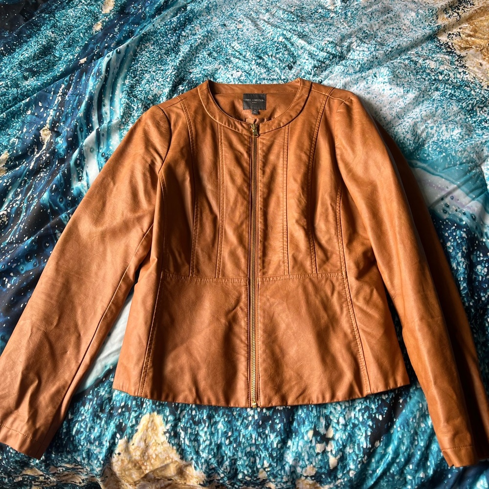 Tan leather The Limited jacket